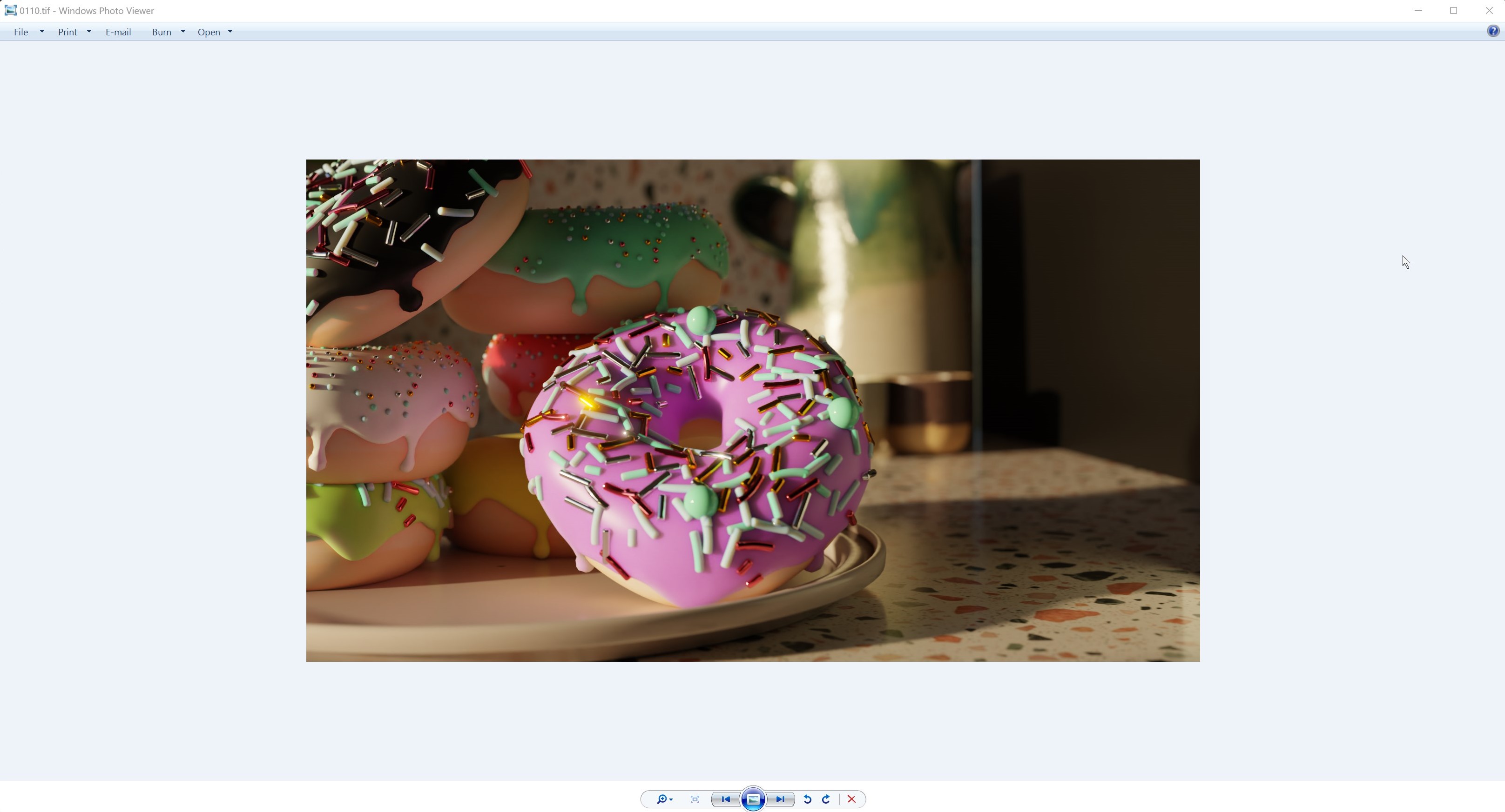 Here is the images of how the render of frame 110 looks